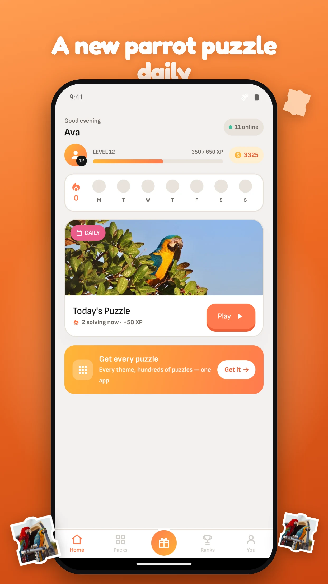 Parrot Jigsaw Puzzle screenshot
