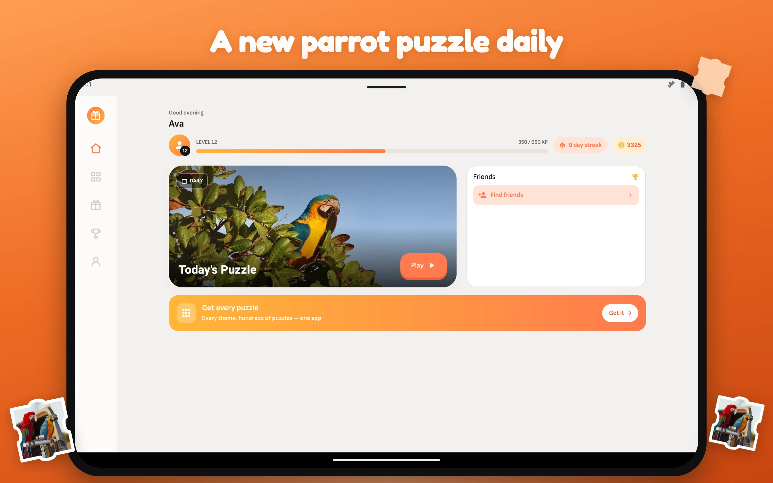 Parrot Jigsaw Puzzle screenshot